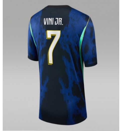 Brazílie Vinicius Junior #7 Venkovní Dres pro Dámské MS 2026 Krátký Rukáv Brazílie Vinicius Junior #7 Venkovní Dres pro Dámské MS 2026 Krátký Rukáv